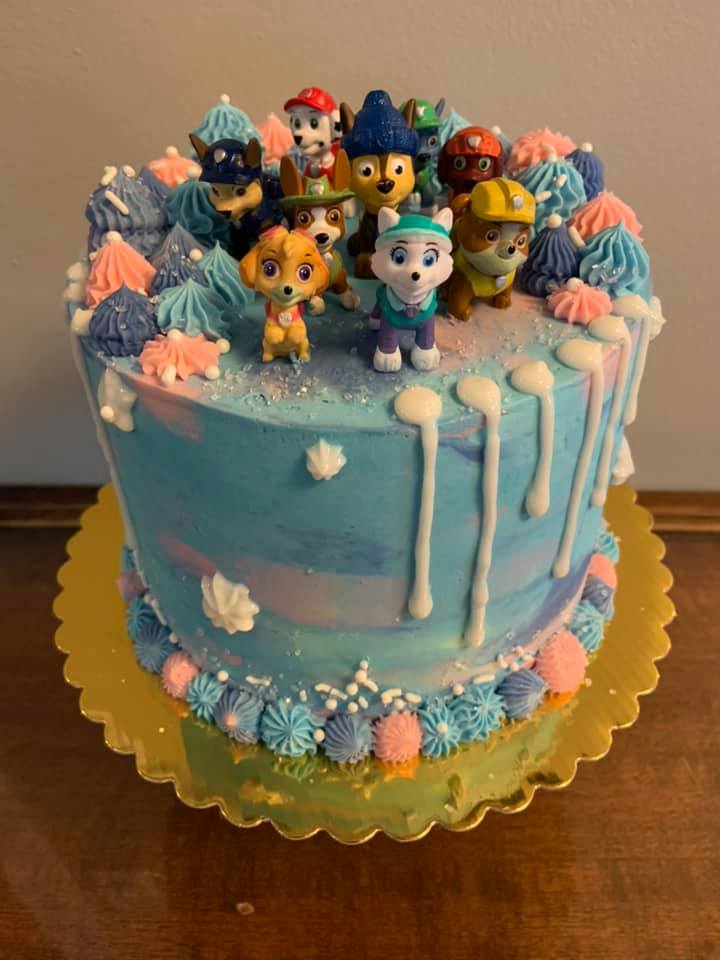 Paws in Sky Cake