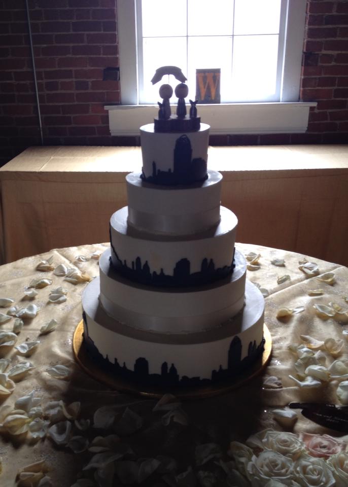 Skyline Wedding Cake